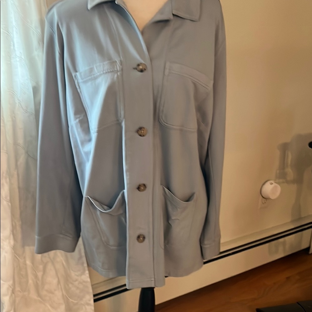 J Jill Gray Utility Jacket with Relaxed Collar